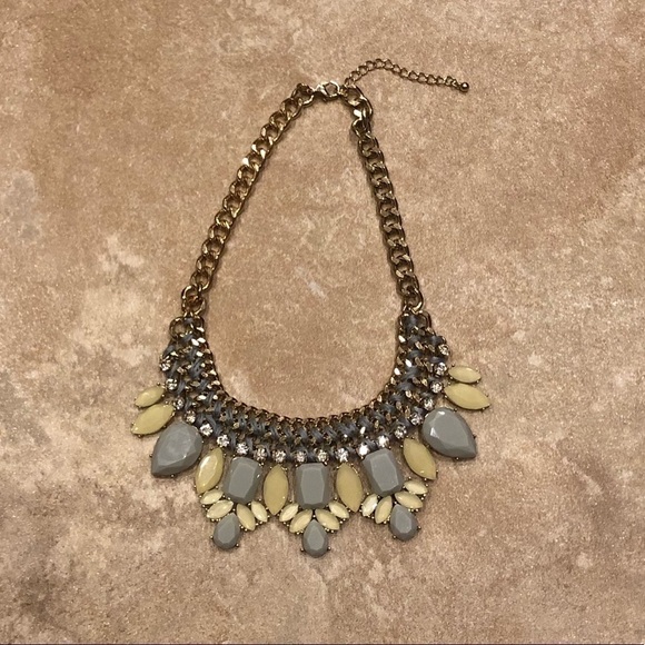 Forever 21 Gold Gemstone Necklace - Picture 1 of 3
